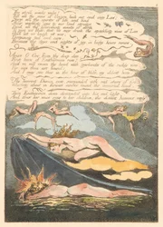 Europe. Une prophétie, Planche 6, Les vents stridents réveillent... (Bentley 7)